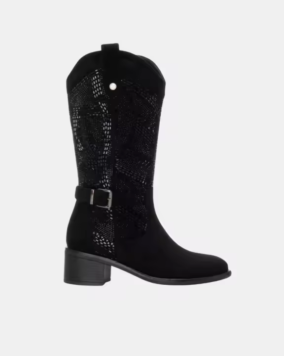 XTI 144321 Botas Cowboy Mujer Negro - 1