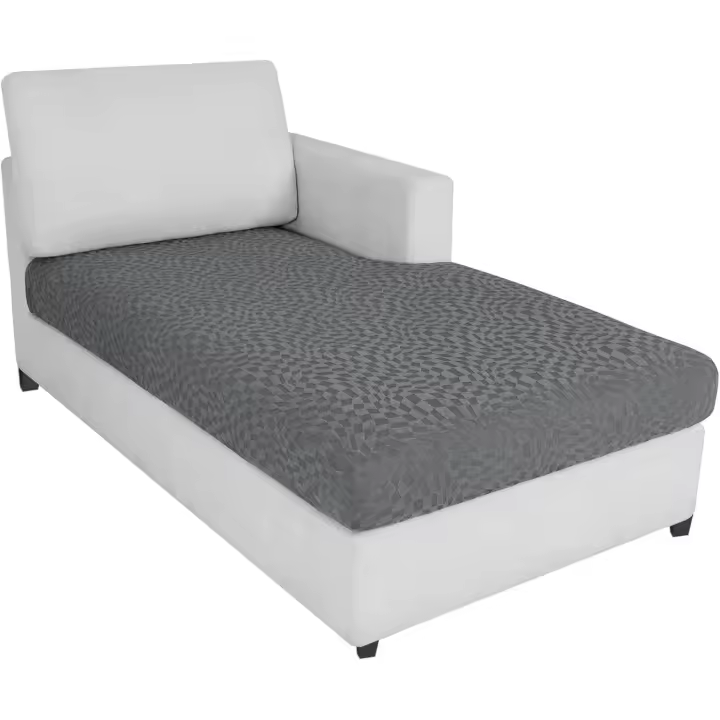 Ystyle Funda Asiento Sofa, Funda Cojin Sofa Ajustable, Funda Sofa Cojines Separado, Fundas De Cojín Elástico, Universal Fundas De Asientos Sofá (Chaise Longue, Gris Claro) - 1