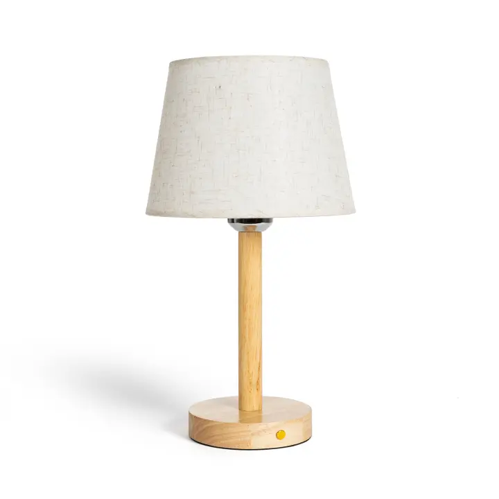 Lámpara de Mesa LED Pórtatil Madera con Batería USB Recargable Rowy - 1
