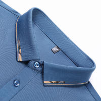 Camisa Polo De Algodón Para Hombre 2024 Estilo Casual Color Sólido Cómoda Y Transpirable Manga Corta Moda Verano Negocios Y Descanso - details 17