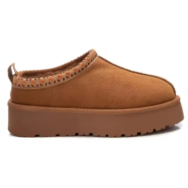 XTI 143237 Zuecos snow para mujer en camel de piel vegana - 1