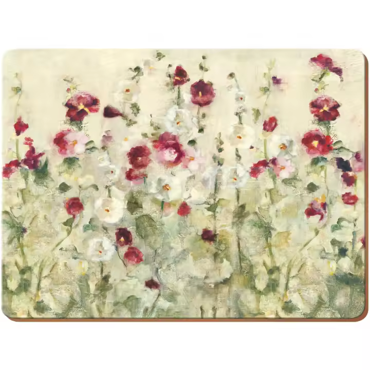 Creative Tops - Juego de 6 Manteles Individuales, Parte Posterior de Corcho, Diseño de Vinos Prémium, Madera, Rojo, Medium Placemats - Resistente Al Agua - 1