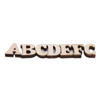 100pcs Pack Letras Y Números Decorativos Madera Para Niños Alfabeto Inglés DIY Educación Temprana Impresión De Palabras - details 6