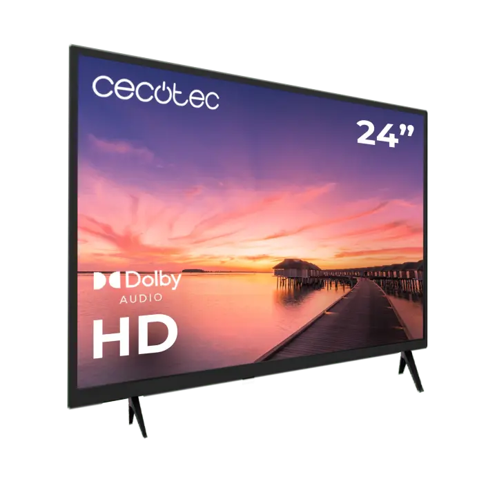 Televisión LED 24 pulgadas con HD Dolby y memoria flash para una experiencia visual superior - 1