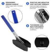 Herramienta De Separador De Pastillas De Freno Para Coche 360 Grados Giratorio Compresor Wrench Herramienta De Reparación De Pistón De Calipero De Freno - details 4