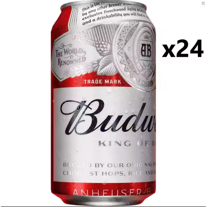 Budweiser Lata 33CL Caja 24 - 1