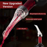 LMETJMA Aerador De Vino 2-en-1 Con Tapa Para Botella De Vino Tinto Mejora El Sabor Decantador De Vino Barra Herramientas Ecológicas - details 1