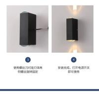 Lámpara De Pared Exterior IP65 En Aluminio Plateado COB 6W Iluminación Exterior Resistente Al Agua Farol De Porche Luz Sconces De Pared Versátil - details 4