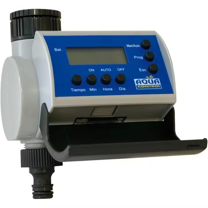 Aqua Control C4100 Programador de Riego para Jardín-con Pantalla LCD-Hasta 8 Arranques por día, gris. - 1