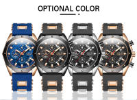 Reloj De Pulsera De Cuarzo LIGE Para Hombre De Lujo Deportivo Y Militar Resistente Al Agua Con Bandas De Silicona Y Manos Luminosas - details 2
