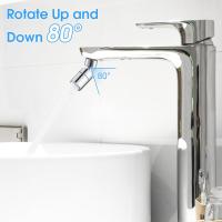 Doble función 360 ° de rotación giratoria Grifo rociador Ahorro de agua con flujo de burbuja suave y Fuerte rociador para fregadero de La Cocina Baño - details 2
