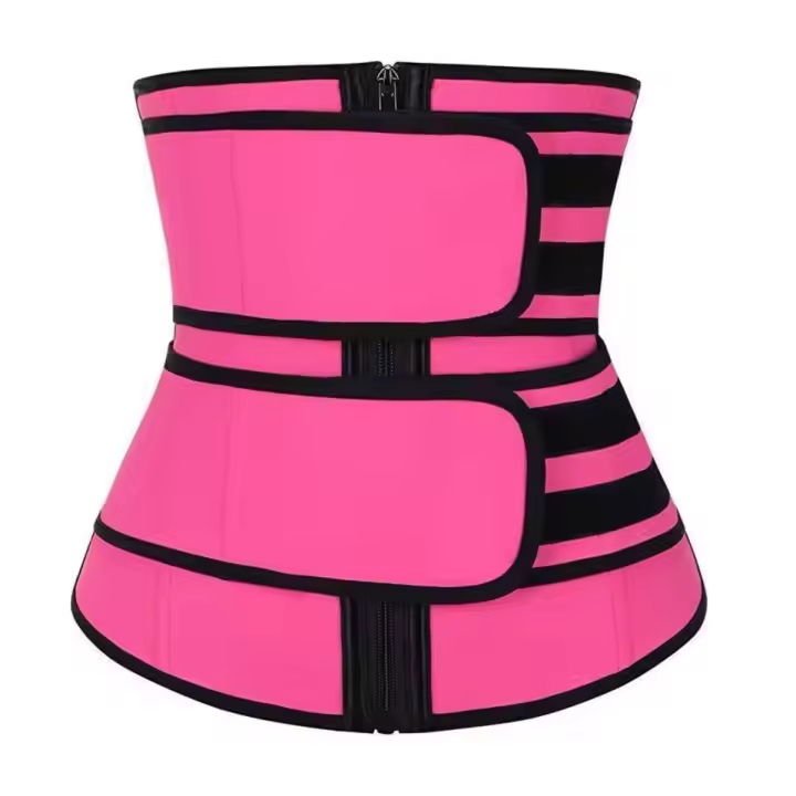 Faja posparto para moldear la figura con doble cinturón, cremallera y efecto termogénico (transpirable) – Ideal para entrenamiento y recuperación - 1