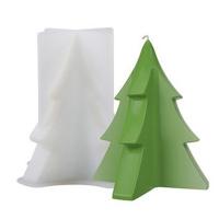 Molde De Silicona Para Vela De Árbol De Navidad 3D Creativo Para Epoxy Resina DIY Aromaterapia Vela Tamaño Estándar De Plantas - details 2