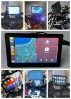 Pantalla Táctil Portátil Para Motocicleta IPX7 Impermeable 7 Pulgadas Con Navegación GPS Android Auto Y Wireless Carplay Resolución 1280x480 - details 1