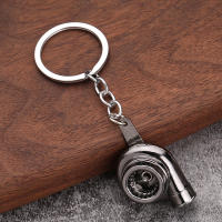 Llavero Mini Turbo Turbocargador Con Turbina Giratoria Llavero De Anillo Para Coche Accesorios De Interior Del Coche - details 0