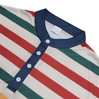 Camiseta de manga larga Henry holgada informal con cuello redondo y rayas coloridas para hombre, estilo americano, otoño e invierno, nueva - details 30