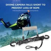 Cuerda Antipérdida De Cámara Para Natación TPU Correa Deportiva Duradera Con Resorte Espiral Y Gancho Giratorio Accesorios Portátiles Para Deportes Submarinos - details 3