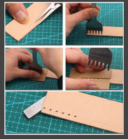 Herramienta De Perforación Para Cuero DIY Herramienta De Costura Y Perforación De Cuero 3/4/5/6mm Conjunto De Perforadores De Espacio De Cuero - details 7