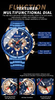 Reloj De Hombre BINBOND Lujo Moda Diseño Nueva Resistente Al Agua Luminoso Fecha Acero Inoxidable Movimiento Cuarzo Reloj Con Caja - details 7