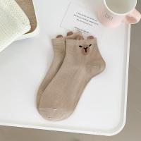 Calcetines De Algodón Suave De Capybara De Dibujos Animados Nuevos Calcetines Intermedios Para Hombre Y Mujer Calcetines Casuales Del Café - details 7