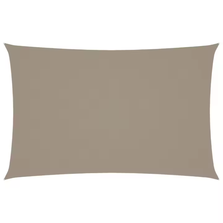 vidaXL Toldo de vela rectangular tela Oxford gris taupe 2,5x5 m - 1