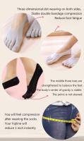 Calcetines De Cinco Dedos Para Mujer En Verano Sección Delgada De Terciopelo Sin Enganches Calcetines De Barco Cruzados Invisibles Para Mujer - details 3