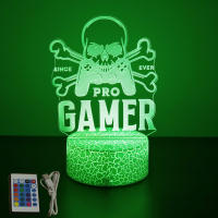 Lámpara De Noche LED NEON GAMER 3D Iluminación RGB Para Habitación De Juegos Decoración De Pared Luz De Mesa Personalizada Para Niños - details 33
