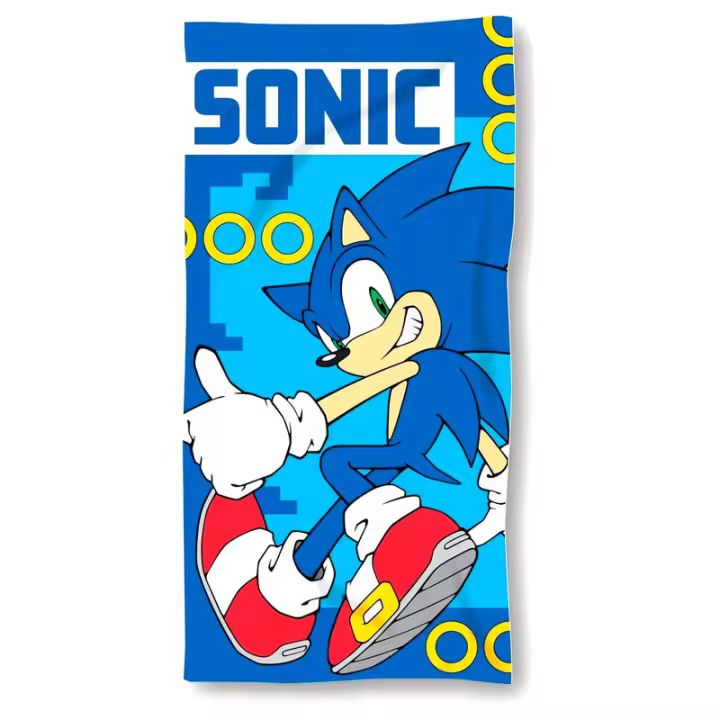 Toalha de praia em microfibra Sonic The Hedgehog - 1
