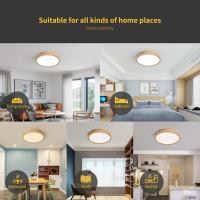 Plafón LED de Madera, 20W, Luz Blanca Neutra, Para Sala, Cocina, Oficina, Habitación Infantil - details 1