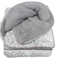 Mercatienda.es Edredón Nórdico Sherpa Gris Cama 150 | Sedalina & Borreguillo | Extra Grueso 700gr/m2 - Térmico Invierno + Cuadrantes Regalo - details 5