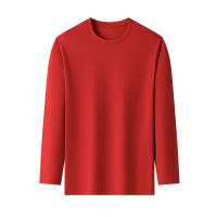 Camiseta De Algodón Para Hombre Con Cuello Redondo Y Mangas Largas En Color Sólido Cómoda Y Transpirable Para El Verano - details 10