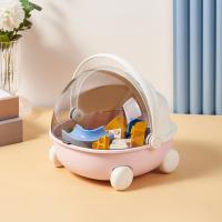 Caja De Almacenamiento Para Escritorio En Forma De Cuna Luminosa Y Resistente a La Polvo Para Juguetes Pequeños Y Snacks Caja De Pedidos De Bloques De Construcción - details 2