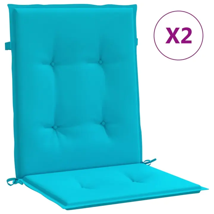 Lona Fundas para Silla con respaldo Bajo 2 UDS Turquesa - 1