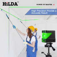 Nivel De Láser HILDA 2 Líneas Auto Nivelado Con Rayos Verdes Línea Horizontal Y Vertical Láser Inteligente Tamaño Compacto - details 1