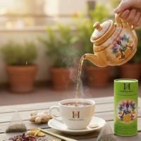 Herbalinea Té Chakra Corazón – Infusión Relajante de Manzanilla, Lavanda, Hibisco y Menta – 15 Pirámides Naturales - details 0