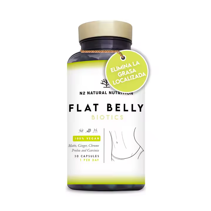Probioticos intestinales keto probiotic, para Vientre plano, con Garcinia, Jengibre, Mate, Cromo y Cayena. 30 Mil Millones UFC, 6 Cepas. 30 Cápsulas.Vegano.CE.N2 Natural Nutrition - 1