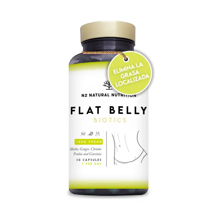 Probioticos intestinales keto probiotic, para Vientre plano, con Garcinia, Jengibre, Mate, Cromo y Cayena. 30 Mil Millones UFC, 6 Cepas. 30 Cápsulas.Vegano.CE.N2 Natural Nutrition - 1