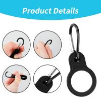 Clip de botella de agua de 2 piezas-Correas colgantes perfectas para bolsas, cinturones, ropa-Soporte de anillo de hebilla portátil para ciclismo, camping, senderismo y viajes - details 1