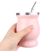 Juego De 8 Oz Bombilla Para Yerba Mate Con Taza De Acero Inoxidable Doble Y Cuchara Y Cepillo Aislante De Calor Anti Quemaduras - details 6