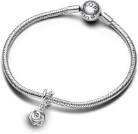 Pandora Moments-Doble de Plata de Lei con Corazón De Rosa - details 0