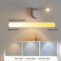 Lámpara De Pared LED Sin Cable Con USB Para Cocina Dormitorio Sala De Estar Iluminación Interior Decorativa Toque Mural Moderna - details 5