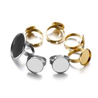 10pcs Base De Anillo De Acero Inoxidable Ajustable Para Cabochones De Vidrio 10/12/14/16/18/20/25mm Para Fabricación De Joyería DIY - details 7