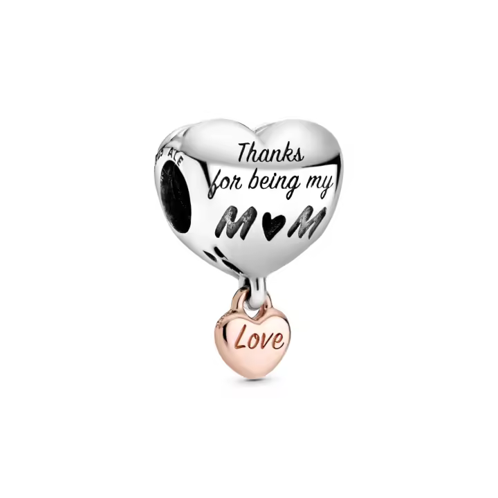Abalorio Pandora 788830C00 Corazón “ te quiero mamá“. - 1