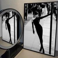 Póster De Fotografía Vintage En Blanco Y Negro Moderno Autoadhesivo Impermeable Para Decoración De Pared 1pc Accesorios De Hogar - details 9