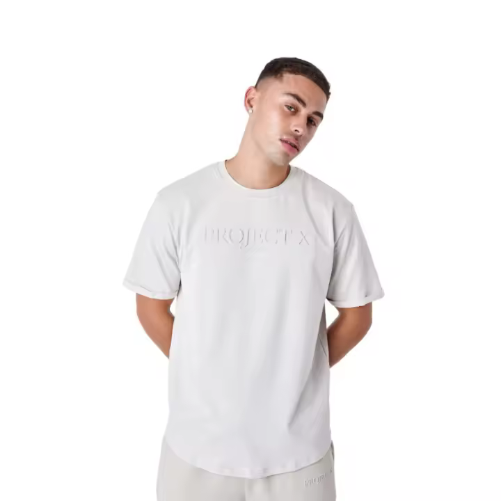 Camiseta Project X Paris Relieve Beige Tee 2310075-Gg - 1