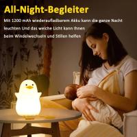 Lámpara De Noche En Forma De Pato Con Luz LED Táctil Recargable Y Dimmer Para Dormitorios Lámpara De Mesa Con Luz Suave Para Ambientes - details 4