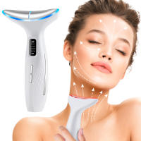 2025 Nuevo instrumento de belleza para el cuello, masajeador de microcorriente EMS para rostro y cuello, iluminación facial, instrumento de belleza para el cuidado de la piel. - details 2