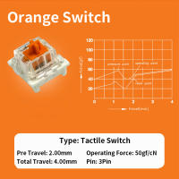 Interruptores Lineales Táctiles Silenciosos Outemu Para Teclado 3Pin Anti Polvo Para Teclados Mécanicos MX Juegos DIY - details 14