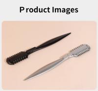 Afeitadora Manual De Cincel Para Barbero Doble Lado Herramienta De Corte De Cabello Para Salon De Belleza Cuchillo Portador De Acero De Aleación De Zinc - details 6