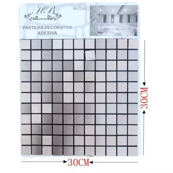 Pegatina de azulejo de pared impermeable para decoración del hogar, mosaico de cocina, Fondo de cocina, 30x30CM, 1 piezas - 1